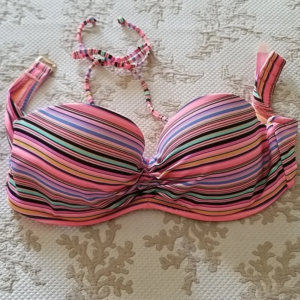 Victoria's Secret Strip Bandeau Pushup Bikini Top